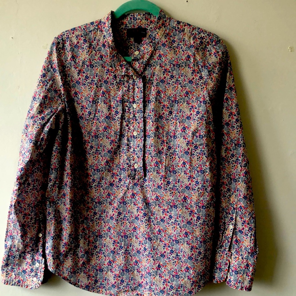 J. Crew x Liberty of London floral BUTTON DOWN